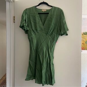 Verge Girl Green Mini Dress